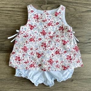 Tommy Hilfiger Vintage/Floral 2 piece 6-12M